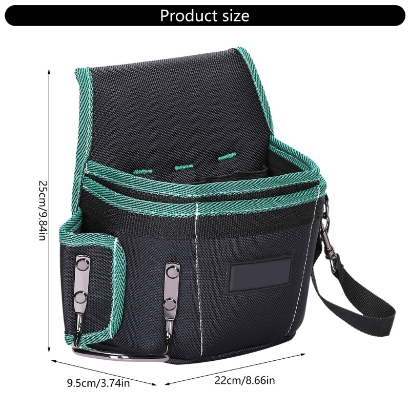 Electrician Tool Pouch with Adjustable Belt Tool Pouches for Convenient Carrying