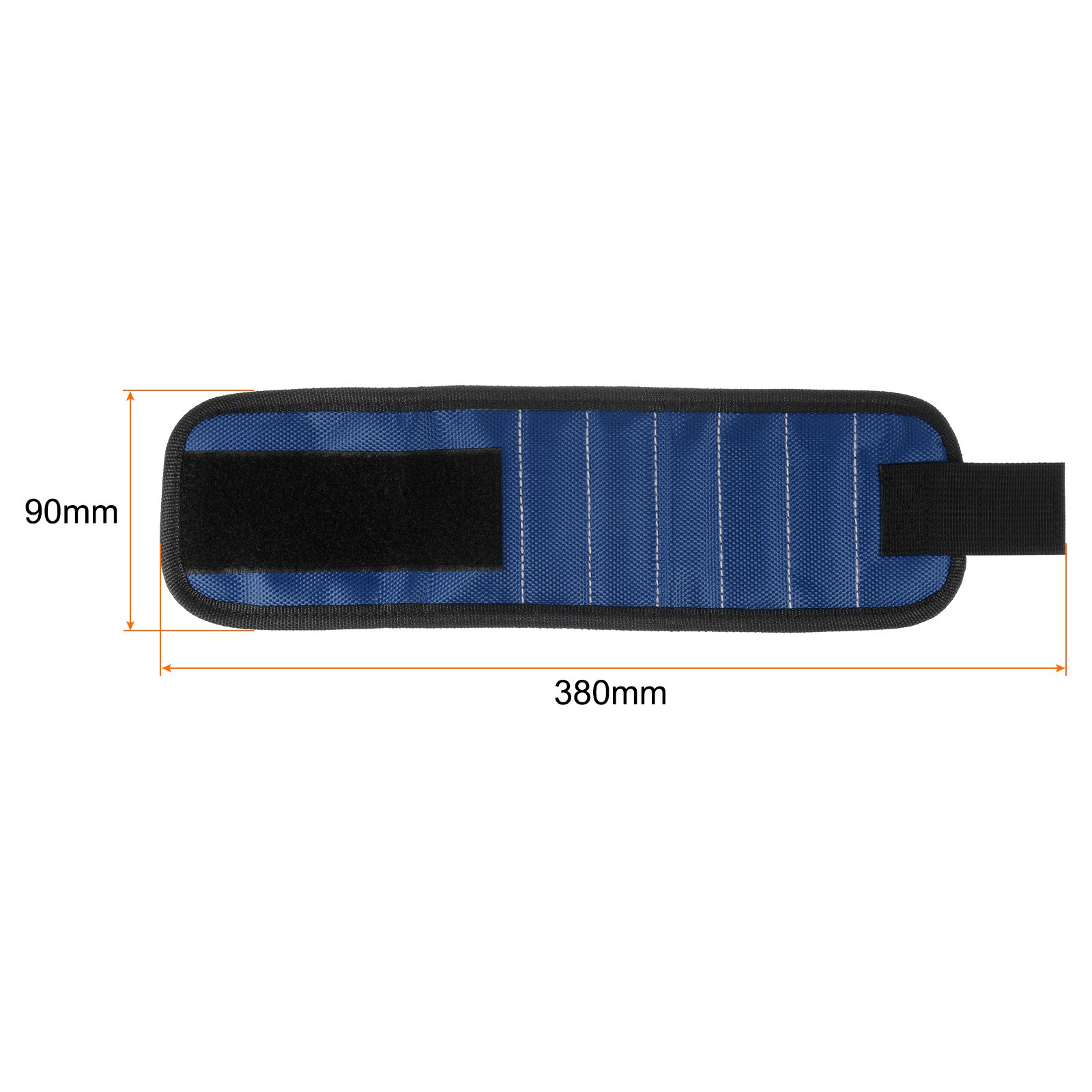 Magnetic Wristband for Screws 15 Magnets Nylon Wrist Band Dark Blue
