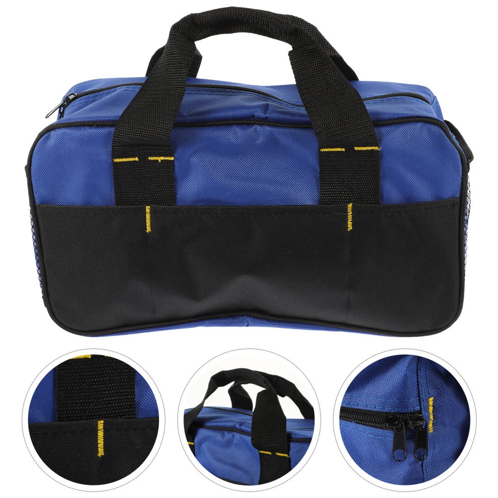 Portable Multi Color Canvas Tool Organizer Wide Open Tote with Large Storage