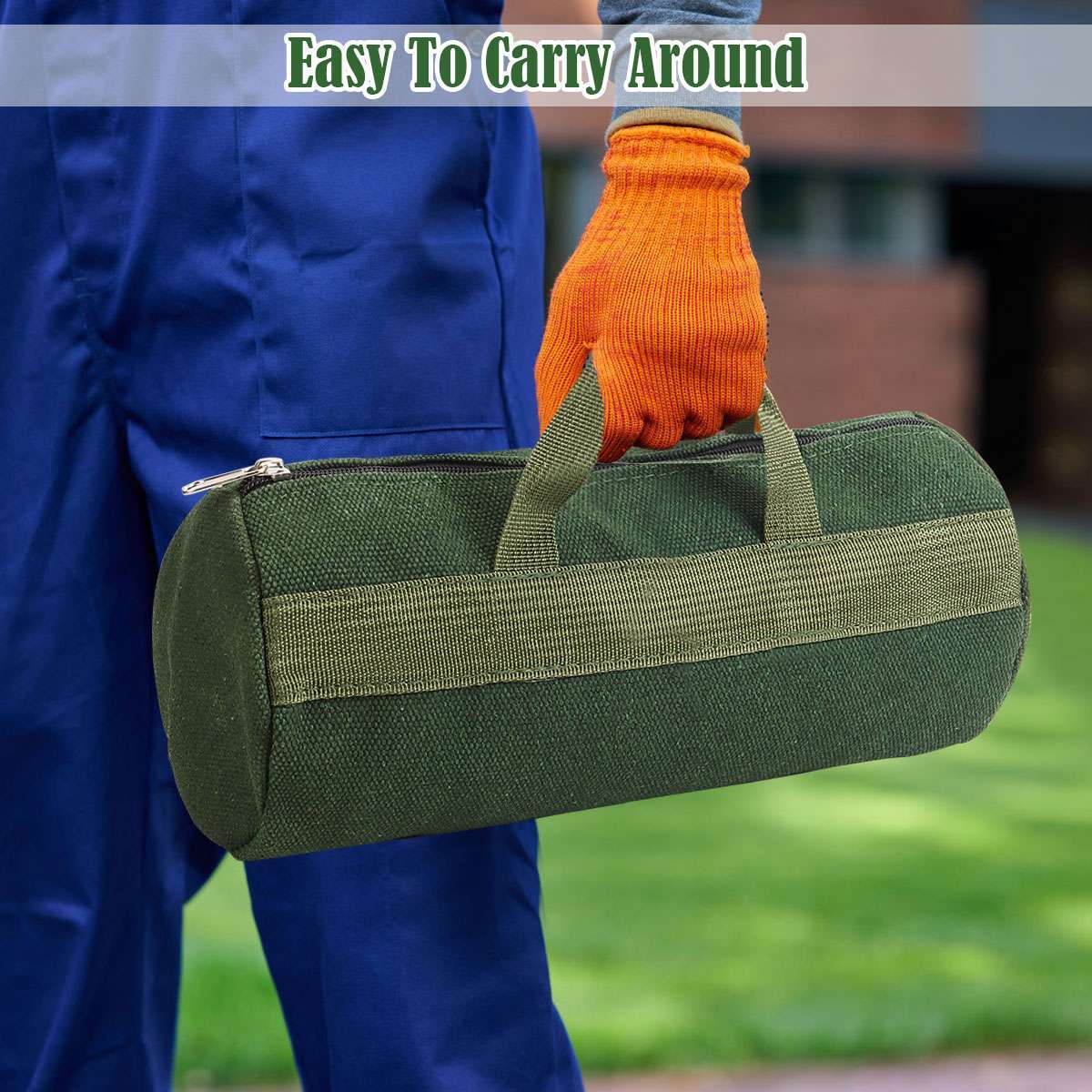 Thick Canvas Pouch Tool Bags Storage Organizer Instrument Case Portable Bag