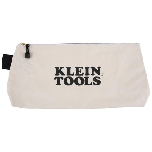 Klein Tools 16 Inch Canvas Zipper Tool Bag Heavy Duty Organizer For Large Tools