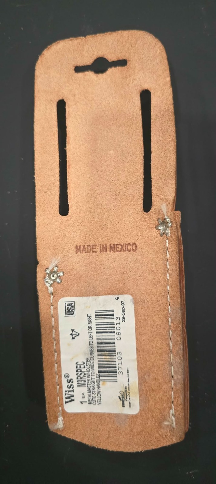 Wiss M3SPEC Leather Snip Holster – Made in Mexico – NOS – Unused Condition