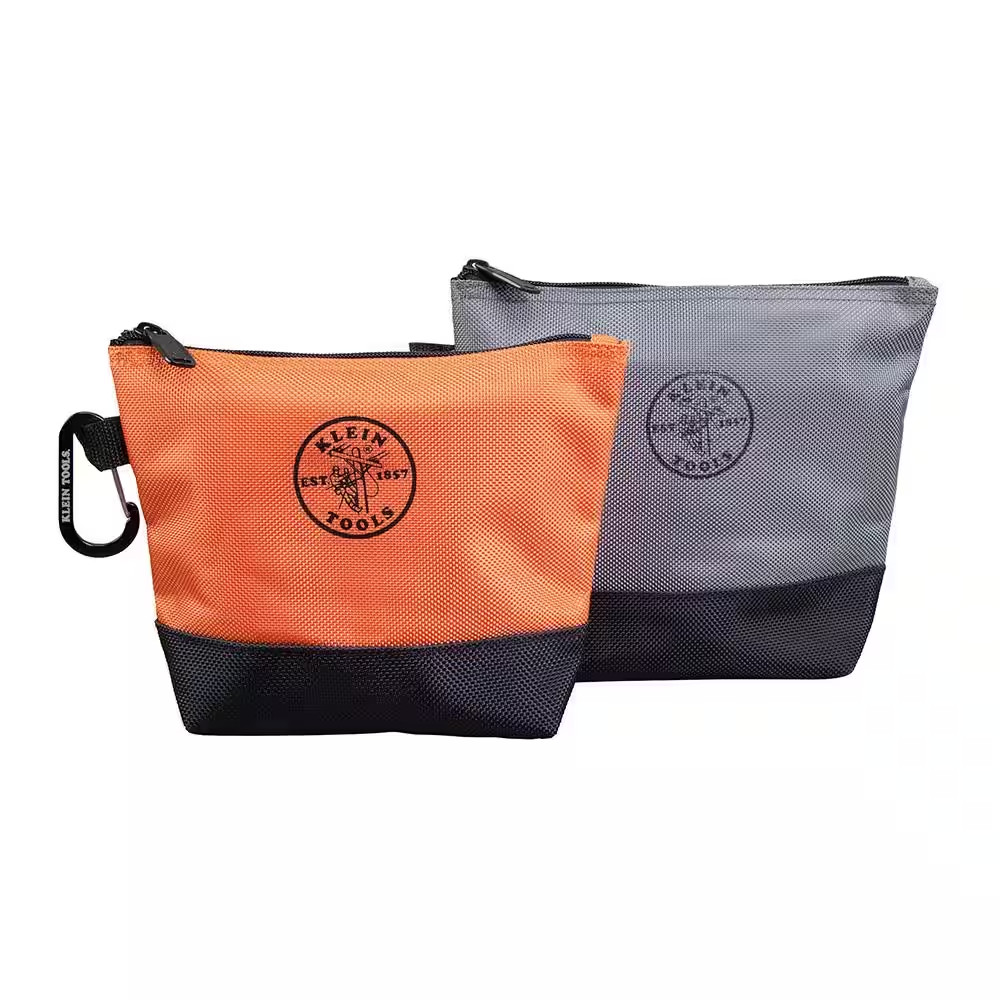 Klein Tools 9 In. Stand-Up Zipper Tool Bag (2-Pack) NEW