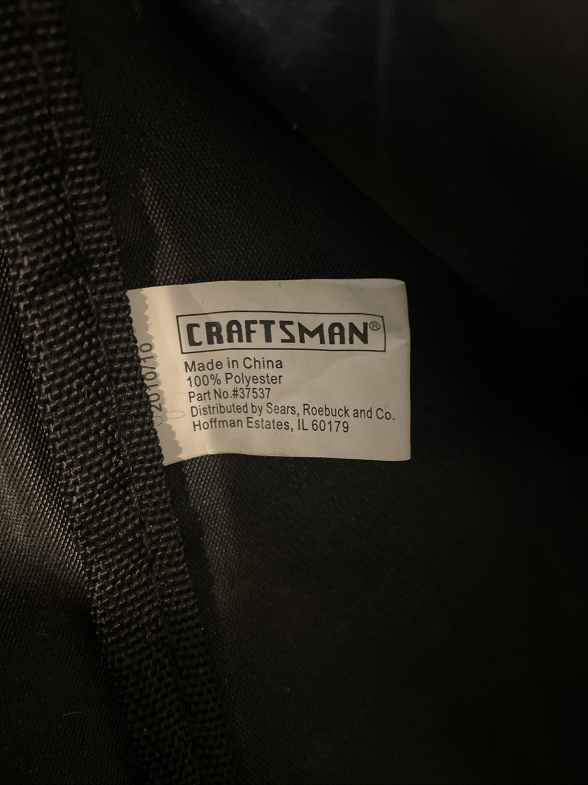 Craftsman 37537 Tool Bag Canvas Zipper Tote 18″ x 11″x12″ Black/Red – Pre owned