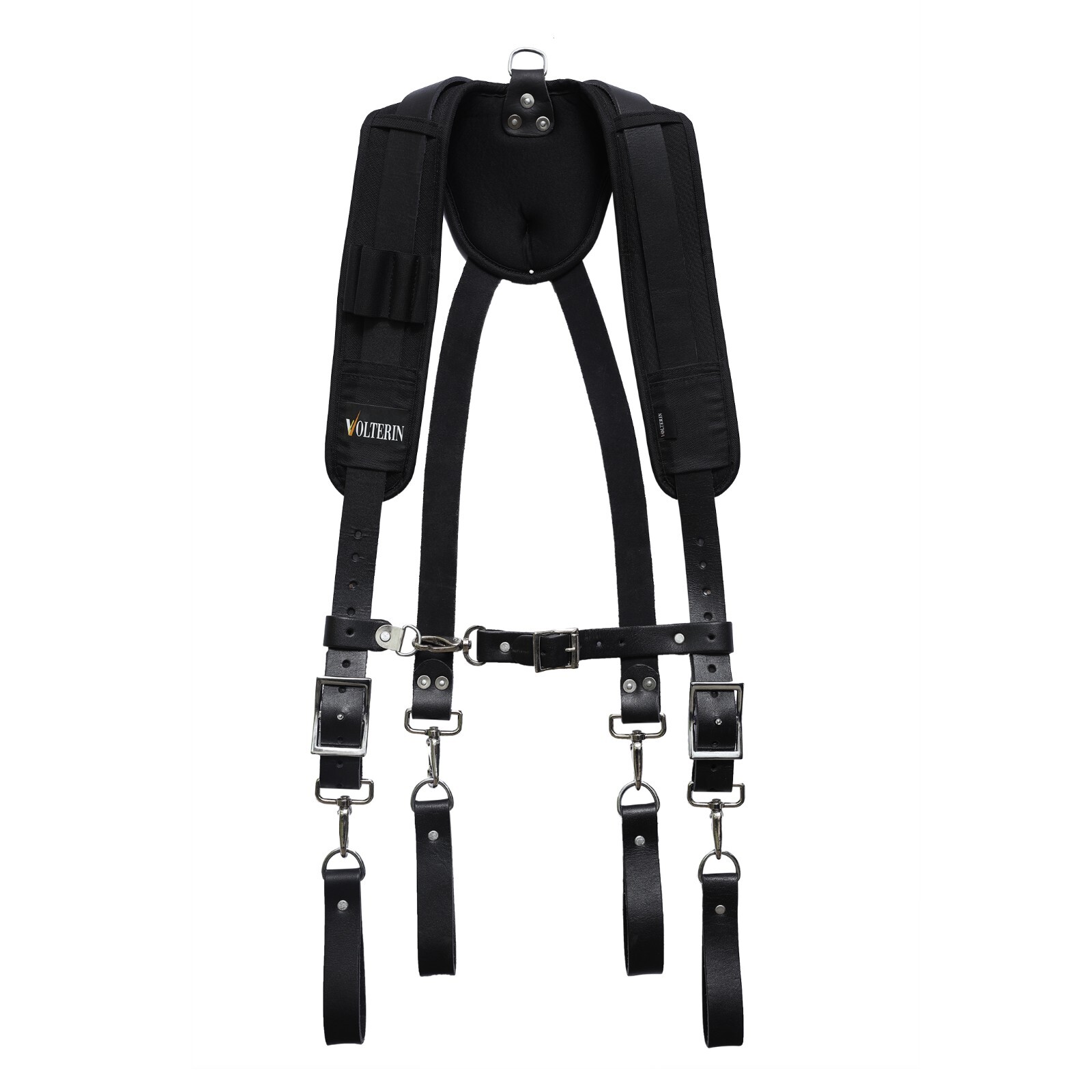 Leather Tool Belt Suspenders, Leather Suspenders, Heavy Duty Construction Belts