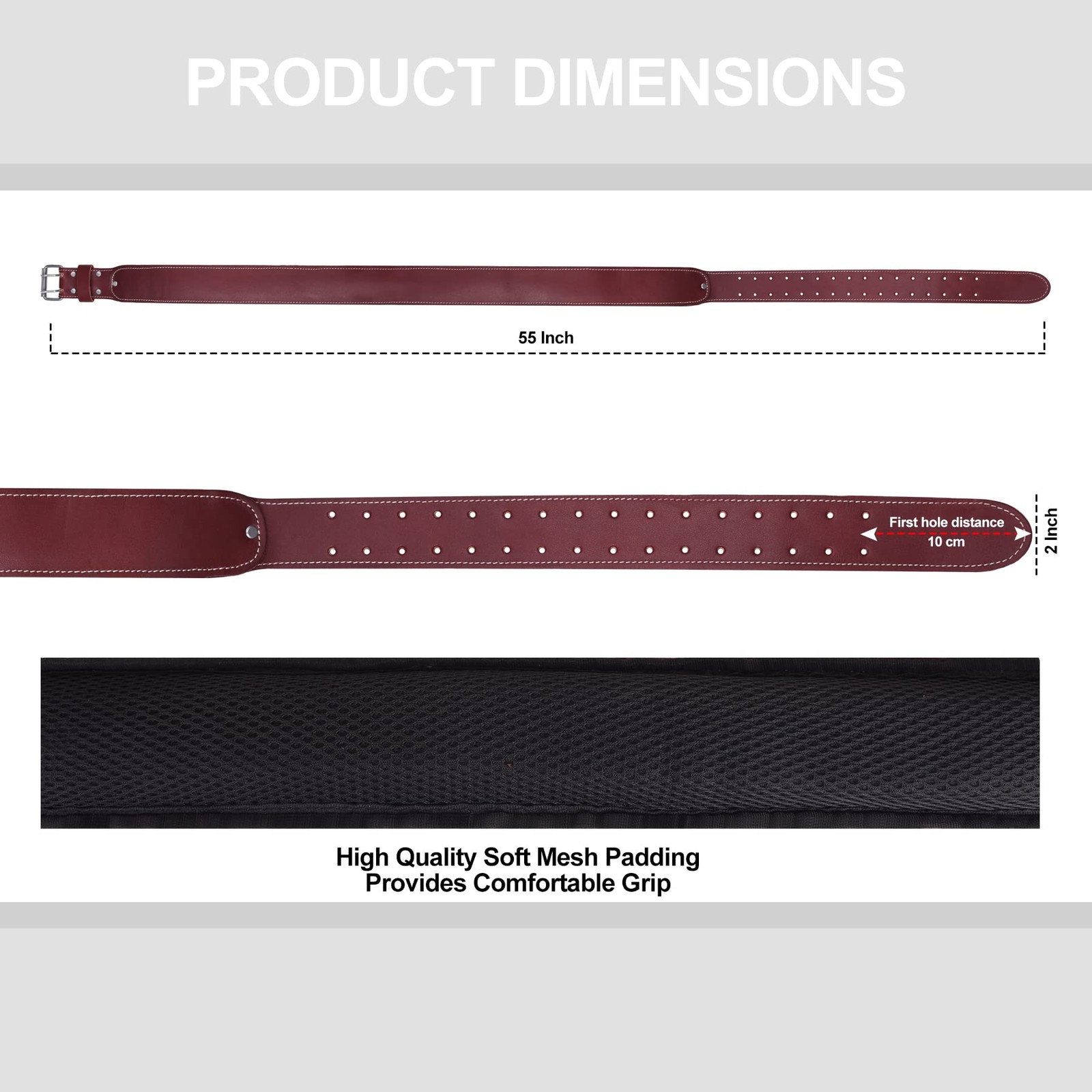 Leather Work Belt, 3” Wide Adjustable Tools Work Belt for Carpenter, Electri…