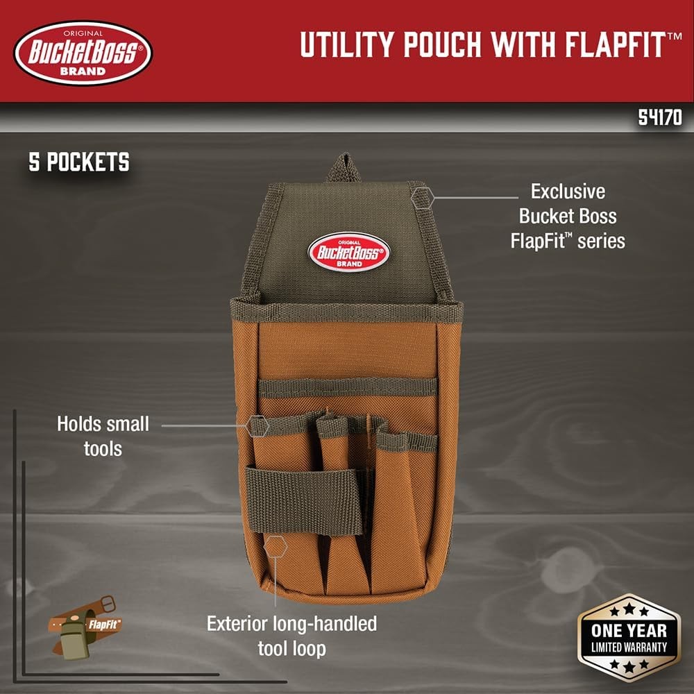 Bucket Boss – Utility Pouch with FlapFit, Pouches – Original Series (54170)