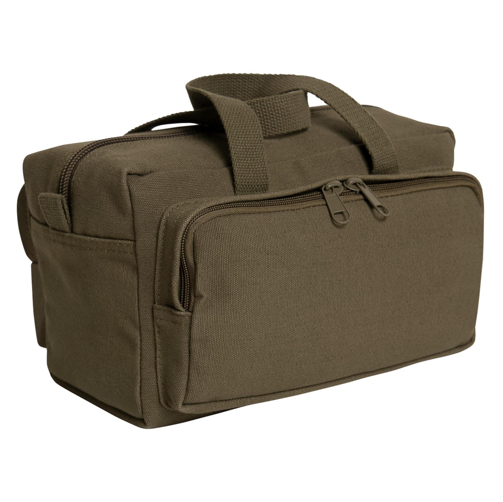 Heavy-Duty Canvas Tool Bag, Portable Organizer with Zipper Pockets, Compact Stor