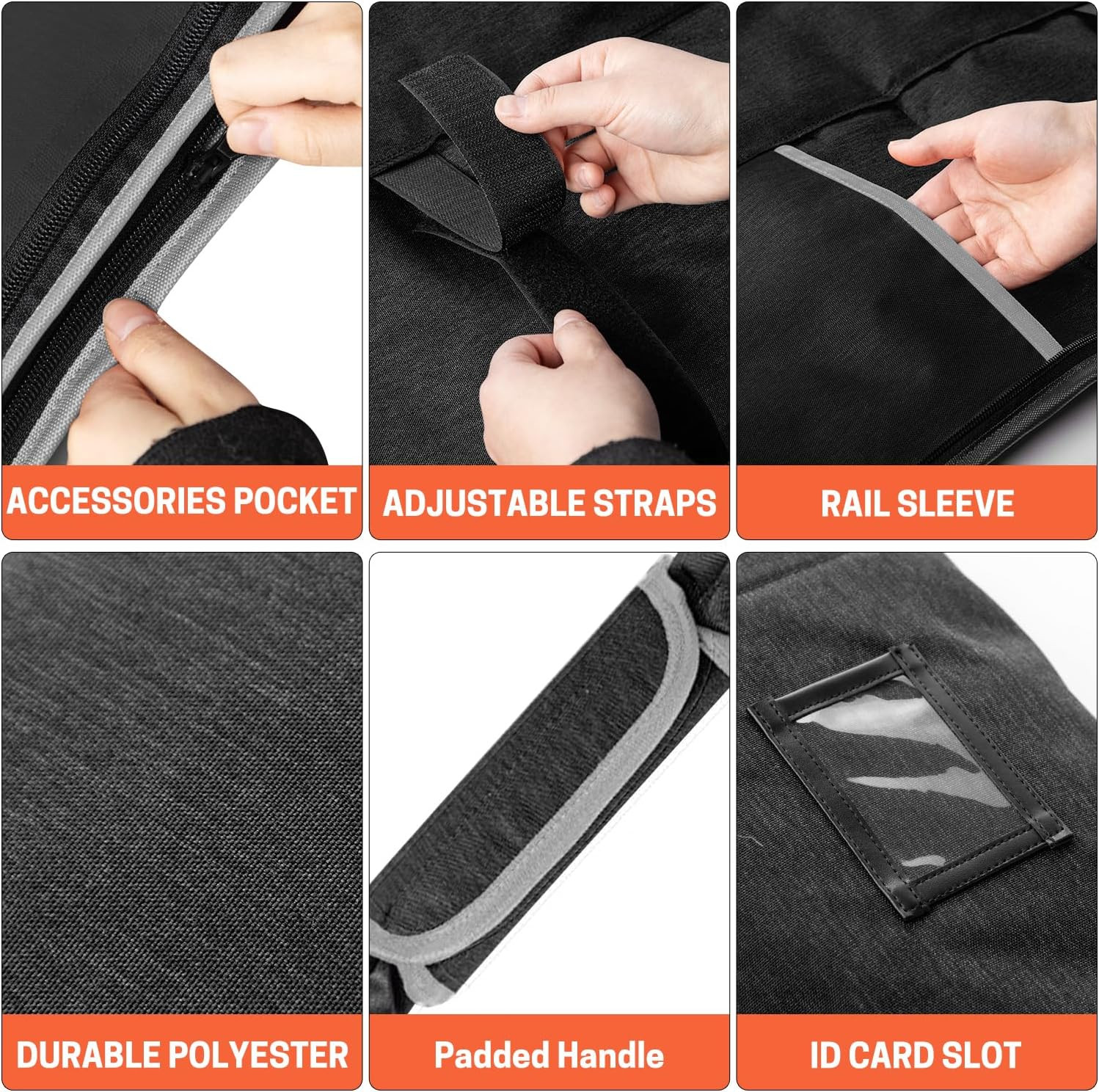 Premium Guide Rail Bag, Double Side Track Saw Bag, Protective Carrying Case