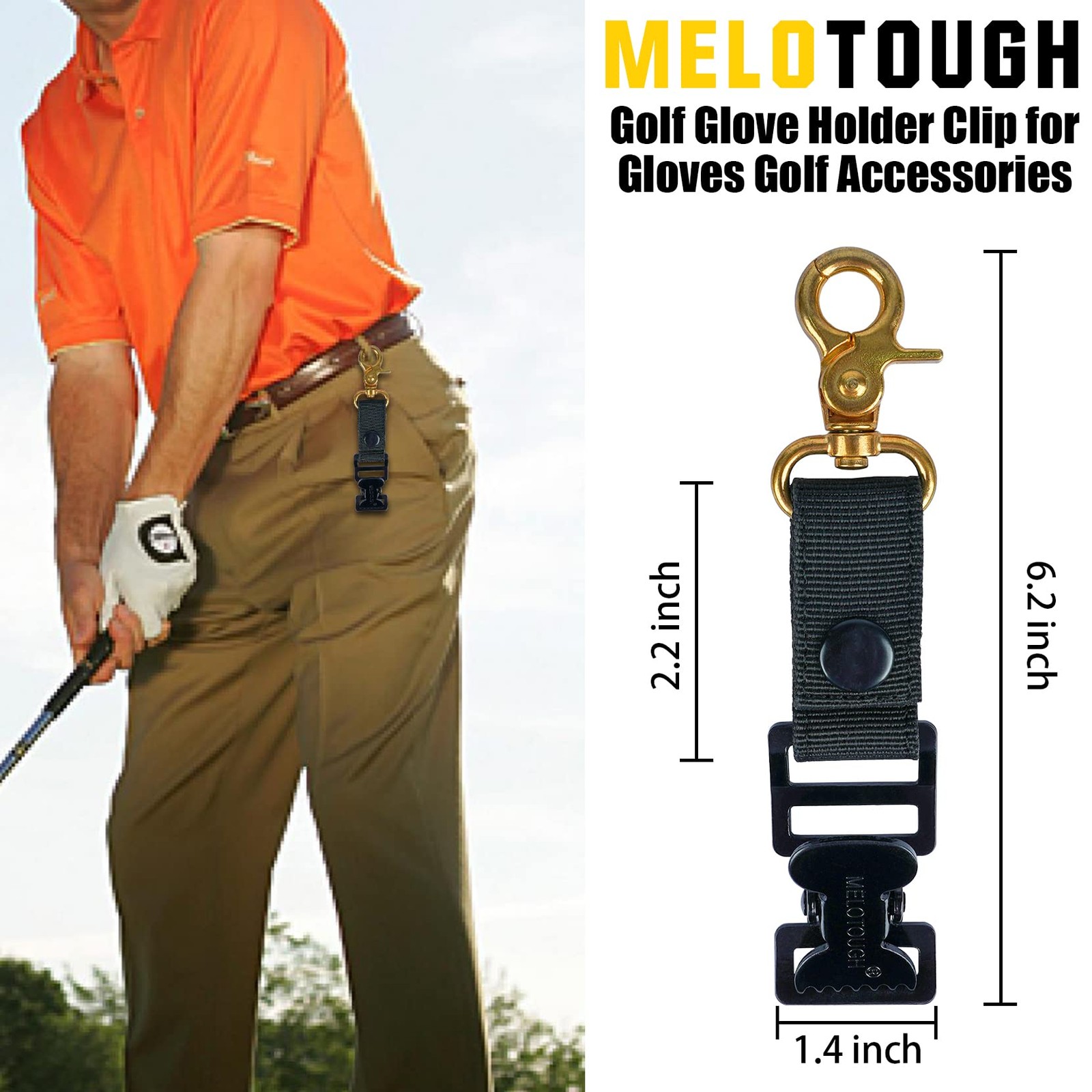 Golf Glove Holder Alligator Clips for Work Construction