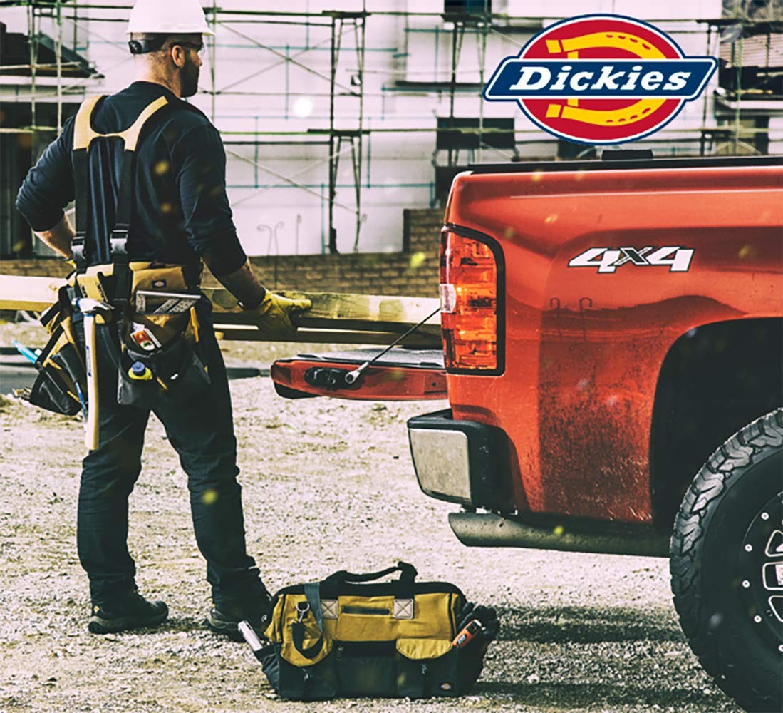 Dickies Set of 3 Small Canvas Utility Pouches, Zippered, for Small, Black