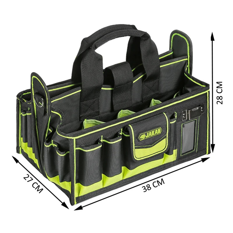 80-Pocket Tool Tote Bag – Electrician & HVAC Organizer Tool Caddy