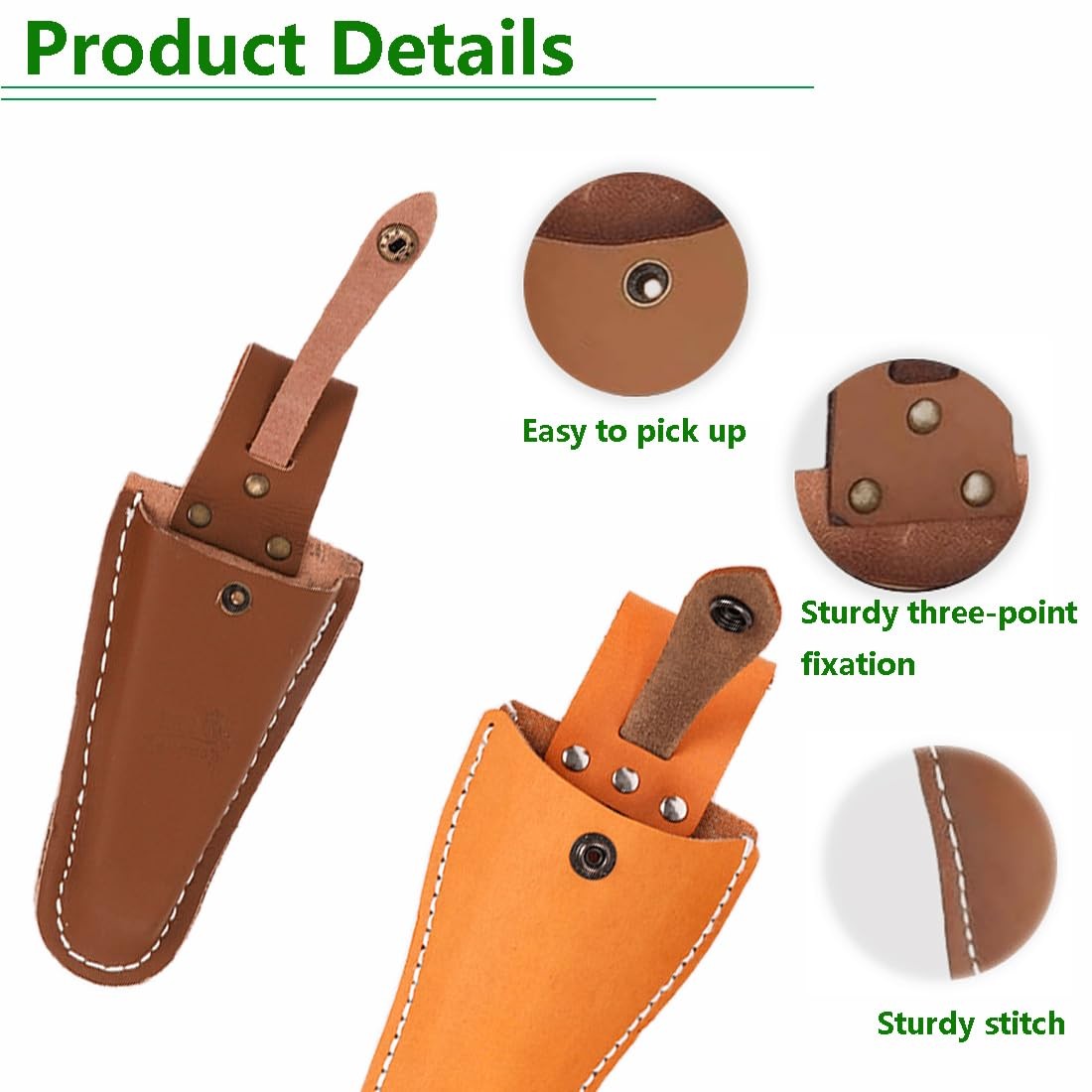 2pcs Pruner Holster,Pliers Holster with Snap Gardening Case Pouch Bag,Gardeni…