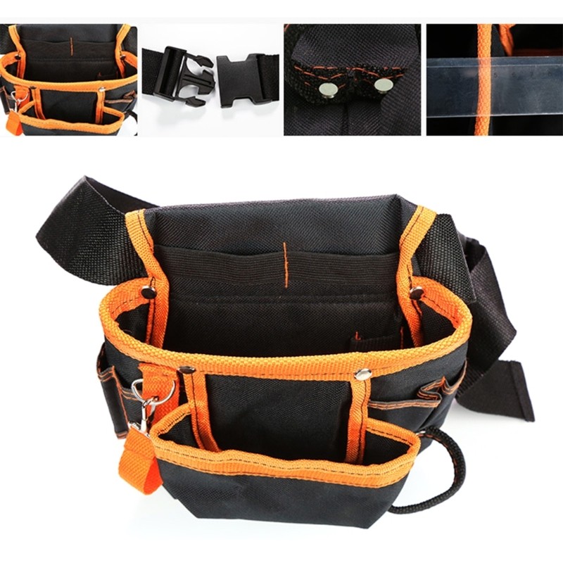 Hardware Tool Pouch Waist Bag Electrician Belt Bag 600D Oxford Cloth Tool Bag