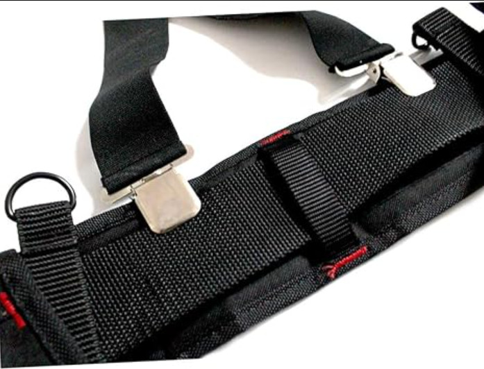 MELOTOUGH Padded Tool Belt Work Suspenders with Super Strong Clip for Carpenter’