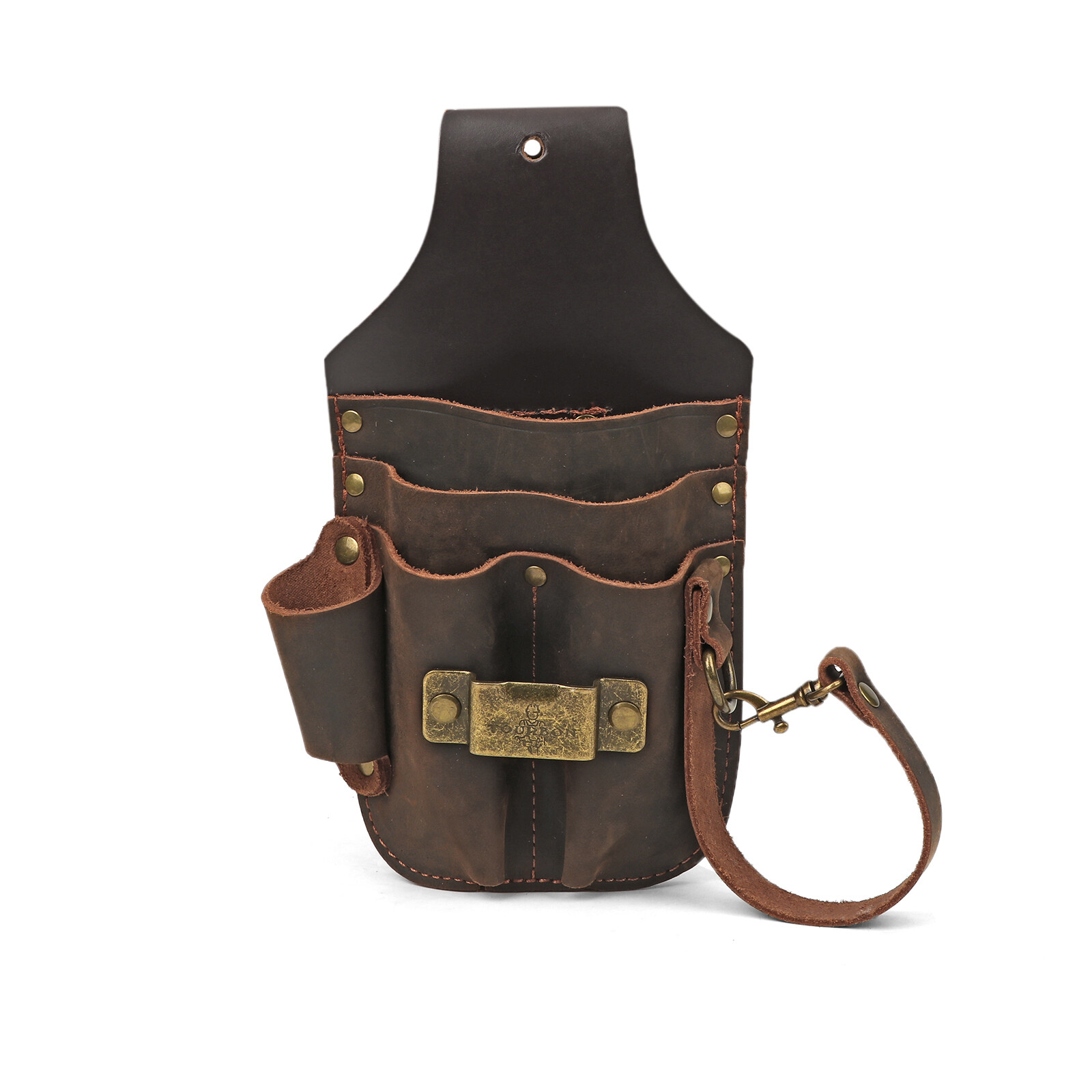 Tourbon Leather Tool Holster Electric Tape Thong Tunnel Pouch 5 in 1 Belt Holder