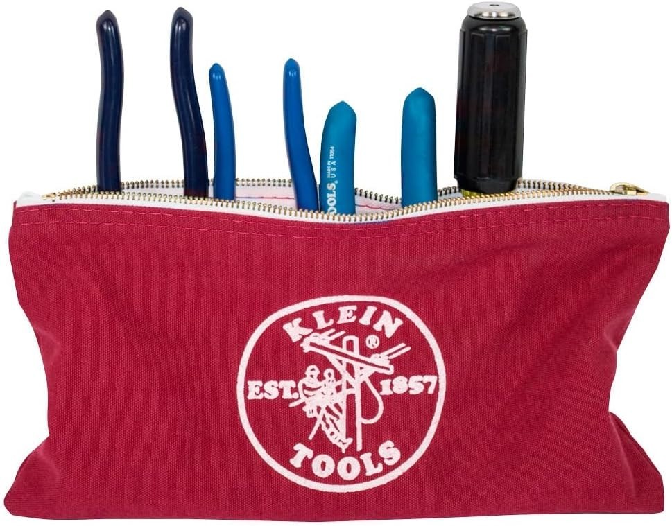 5141 Zipper Tool Bag, Tool Pouch, Bank Deposit Canvas Utility Bag, 12.5 x 7-I…