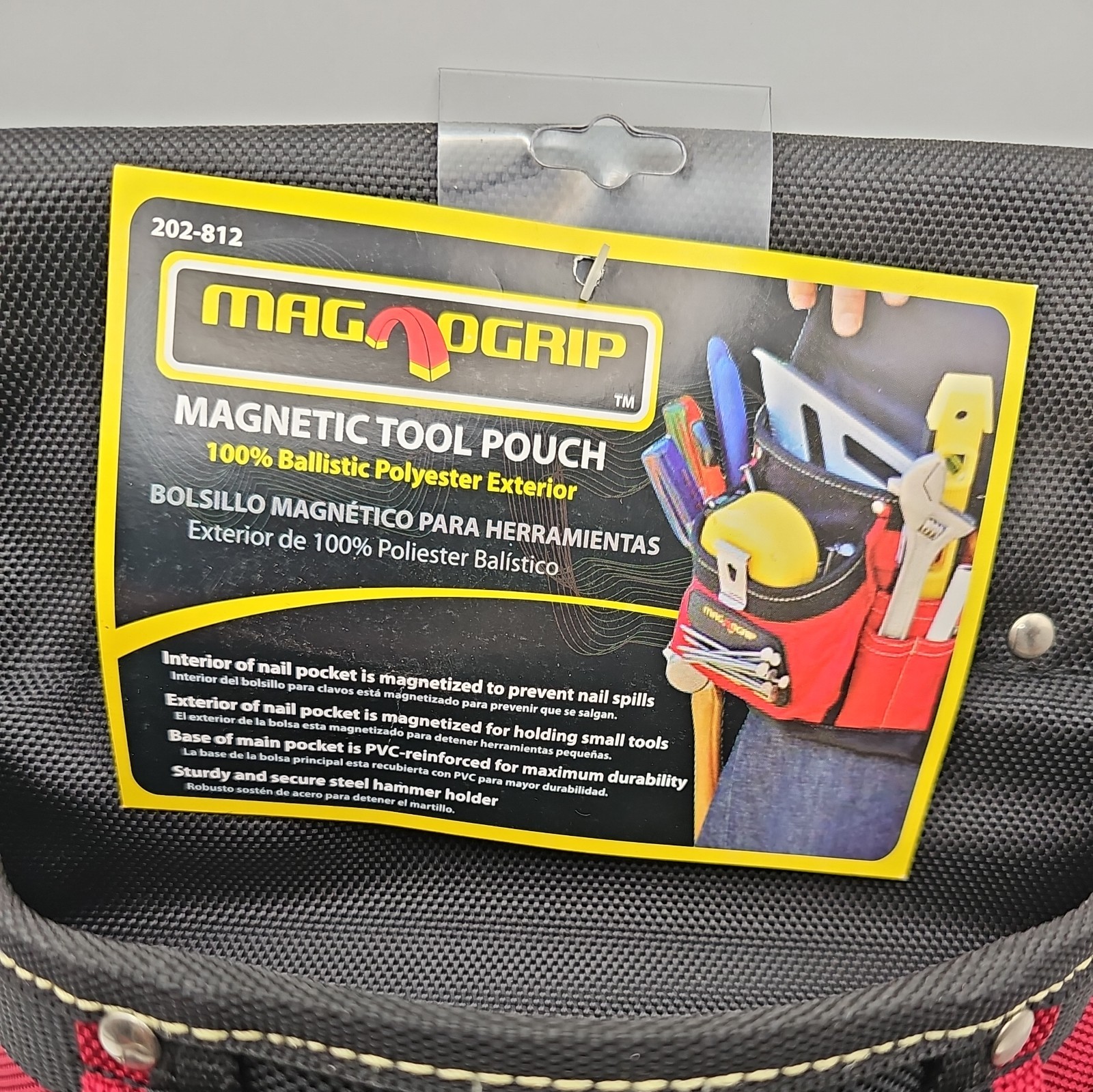 MagnoGrip Magnetic Tool Pouch Bag Construction Red 202-812 NEW