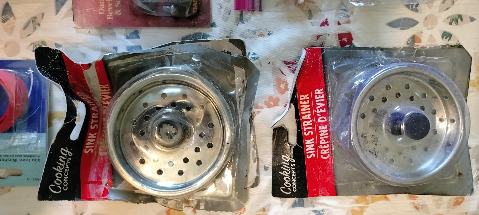 Assorted household items with tool bag.