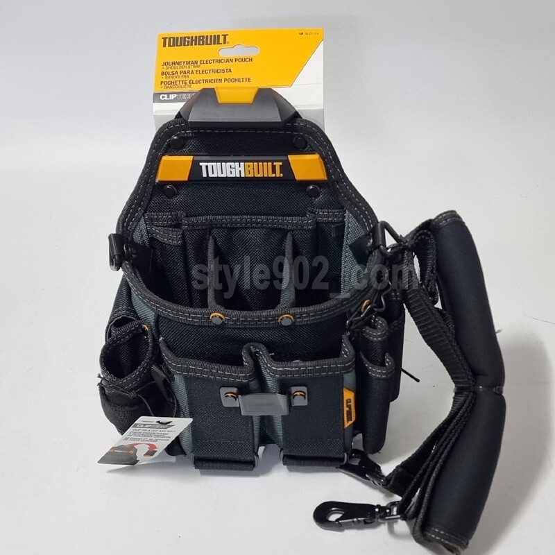 Original Toughbuilt TB-CT-114 Electrician Tool Pouch + Shoulder Strap – FedEX