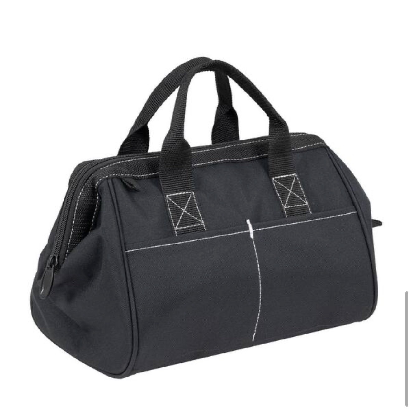 Nylon Tool Bag Home Depot Brand 12-Inch Black Soft Sided Lightweight Zippered