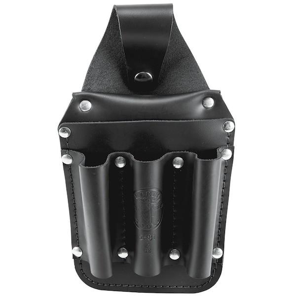 Klein Tools 5481 Black Leather 6 Pockets, 5481