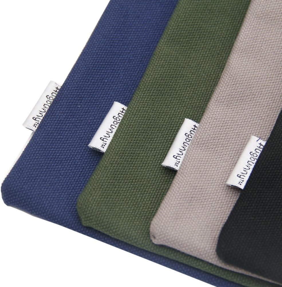 Durable Canvas Tool Organizer Bags – 4-Pack, Secure Zipper Closure, 9.5″x7″
