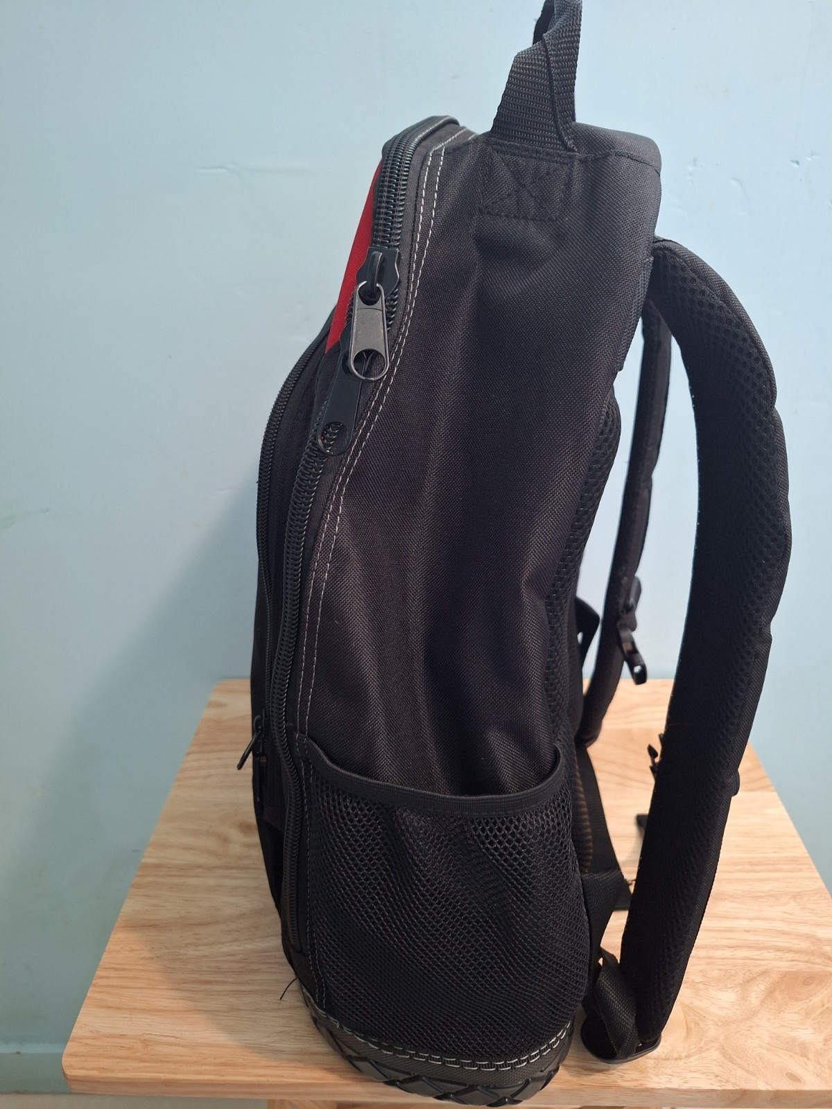 Husky 16 In.Tool Backpack Waterproof Molded Base Durability