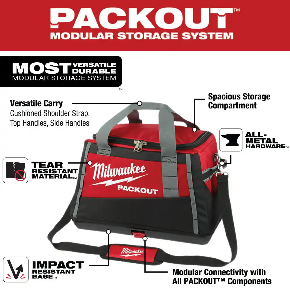 20 In. PACKOUT Tool Bag/Tote with Screwdriver Set (6-Pieces)