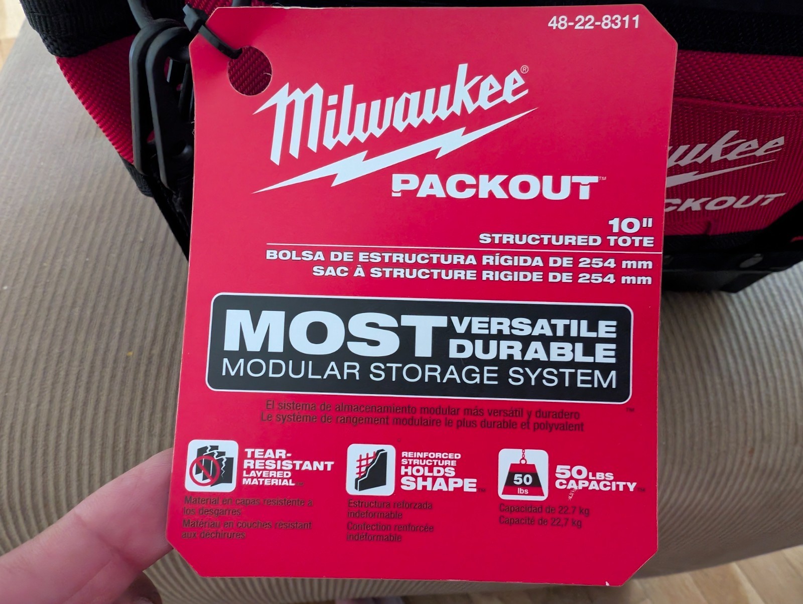 Milwaukee Packout 10″ Structured Tote Bag (48-22-8311)