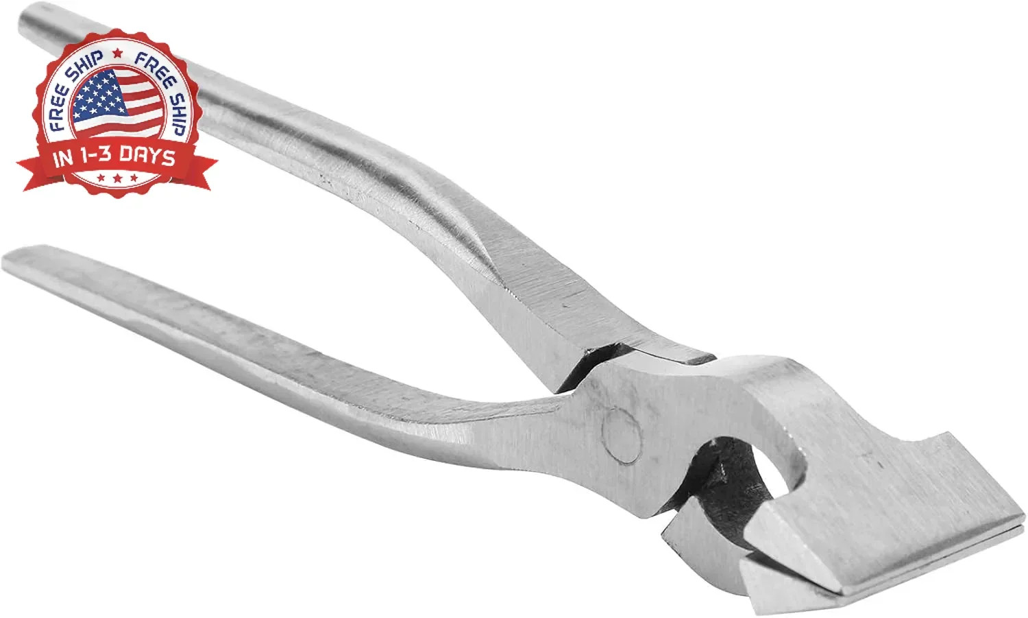 Flat Nose Duck Bill Pliers, Leather Flattening Clamp Tool for Backpack Bag DIY C