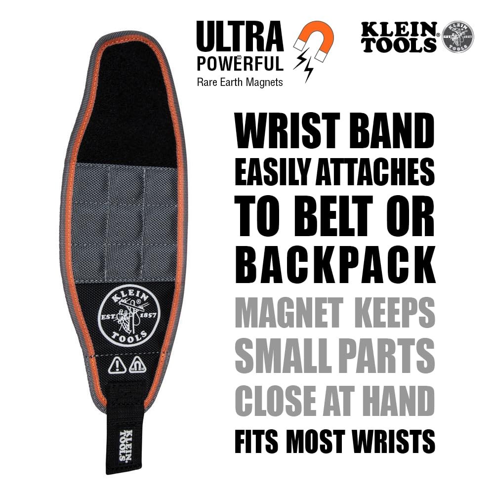 Klein Tools Pro Magnetic Wristband with Pockets