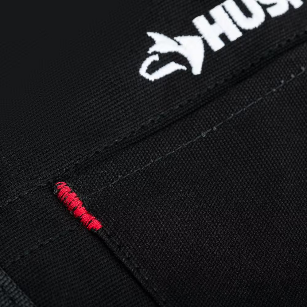23 In. 16-Pocket Black Canvas Bib Tool Work Apron