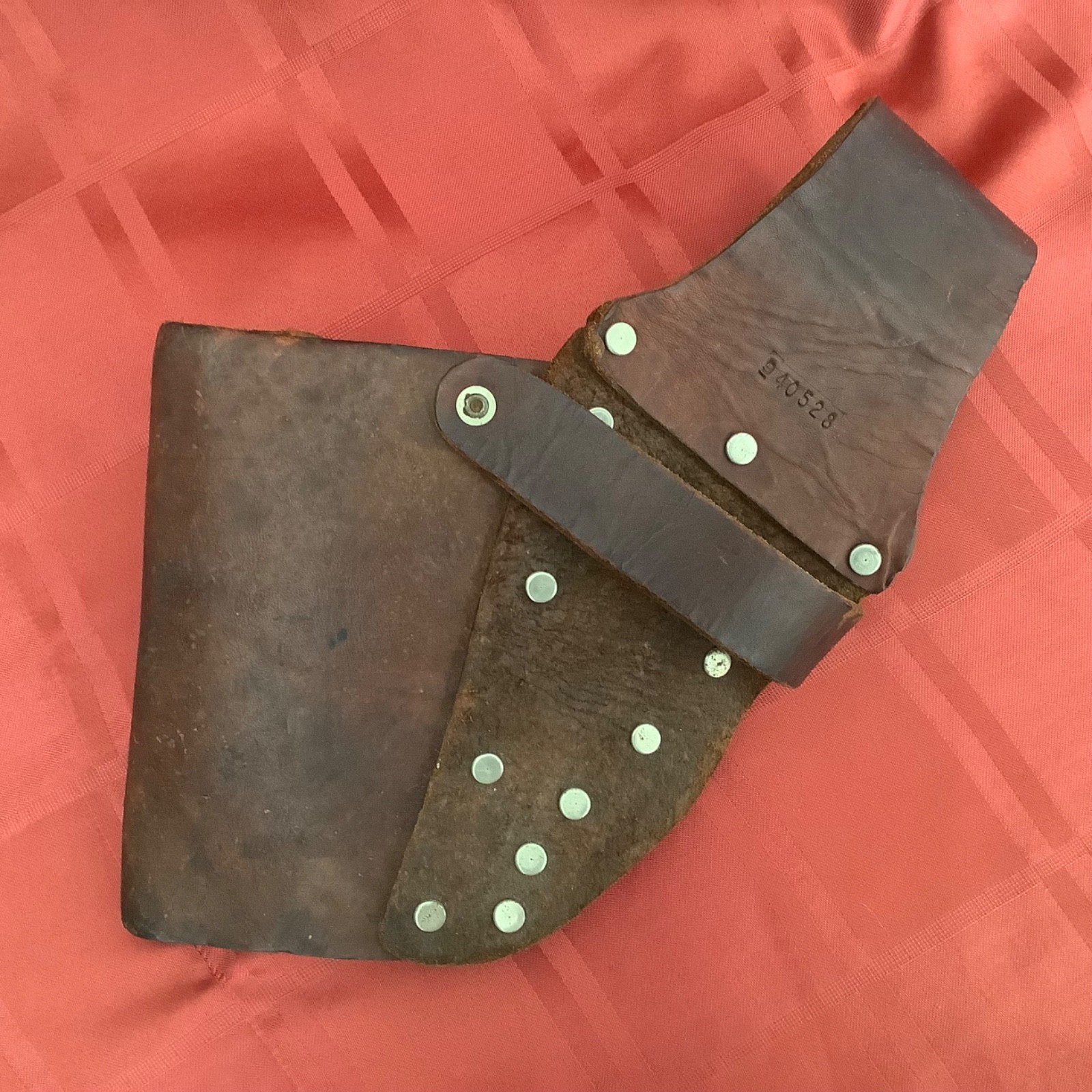 Vintage Craftsman Leather Tool Holster/Pouch Brown Heavy Duty Made In Mexico