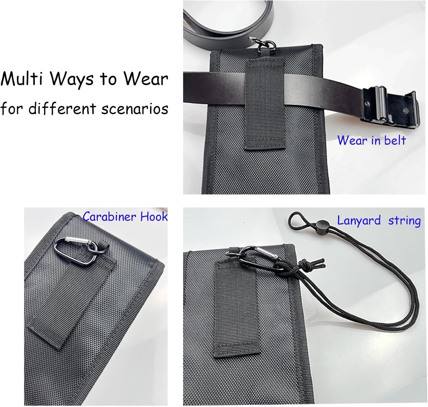 Tool Pouch with Belt Clip,Tactical Utility Pouch 4.3″L x 2″W x 8.3″H