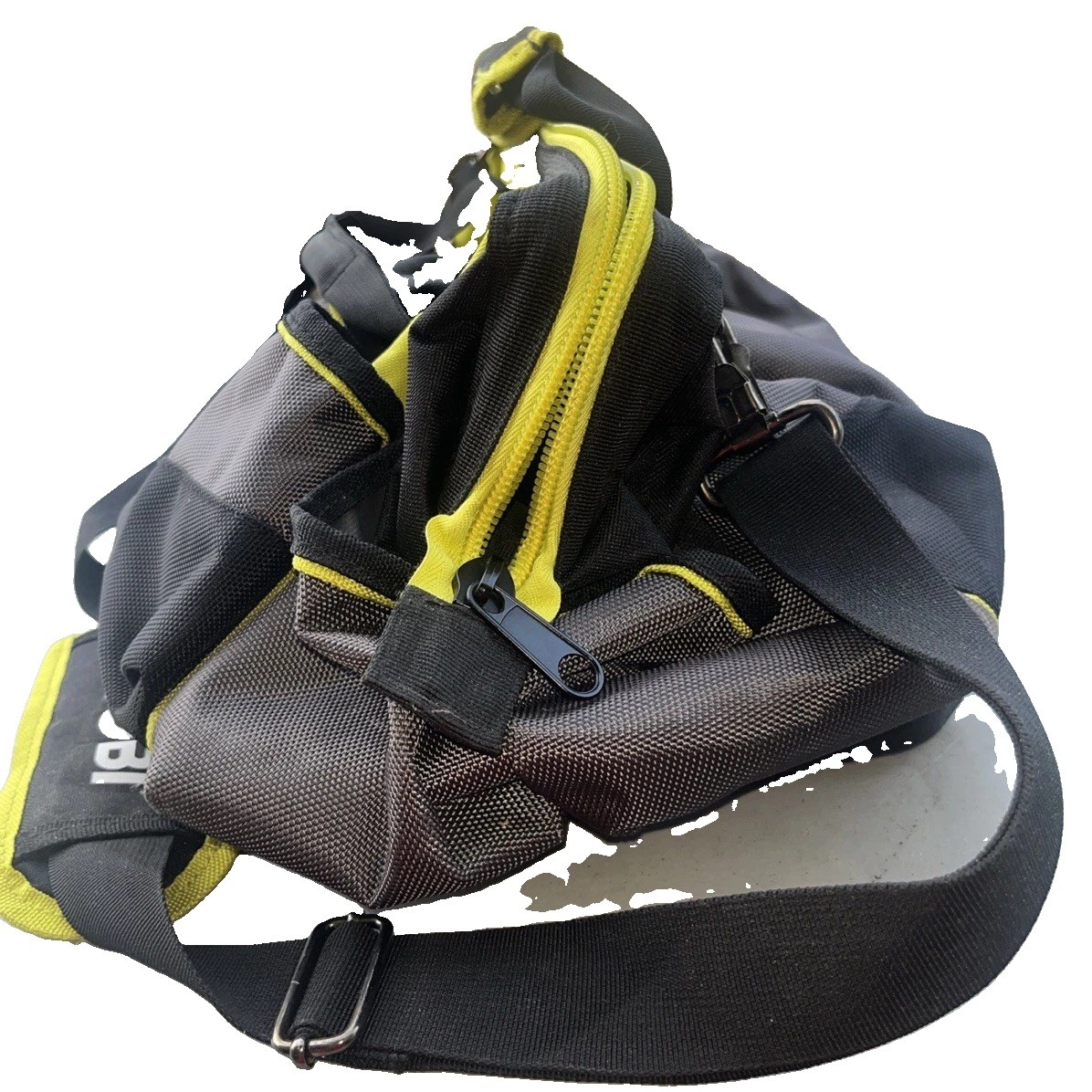 NEW Ryobi Tool Bag 18” X 12” X 10” Zippers With Tool Pouches Hard Bottom W Strap