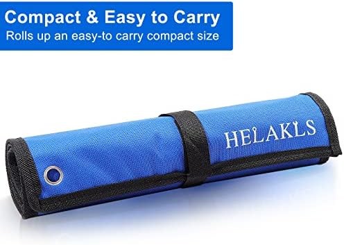 20 Pockets Metric & SAE Wrench Tool Roll Up Pouch Utility Heavy Duty Canvas Tool