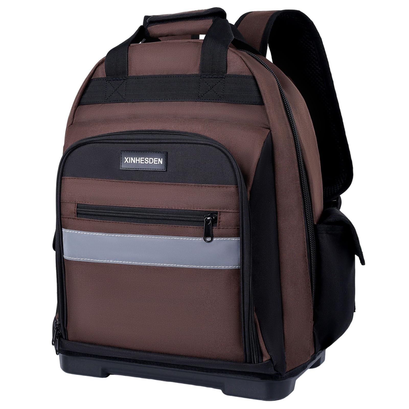 Tool Bag Backpack, Heavy Duty Tool Backpack Bag with Waterproof Molded Base, Ele