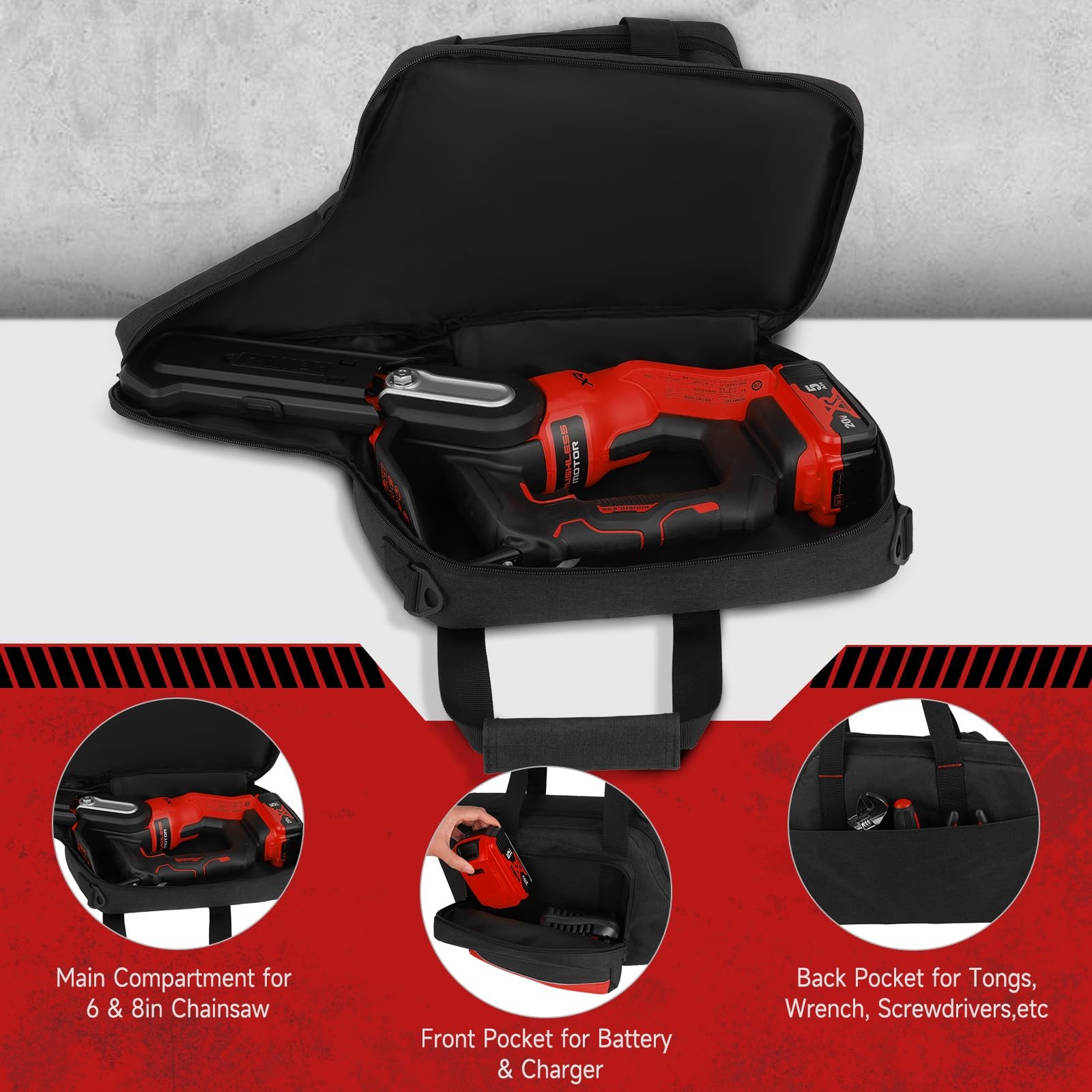 Mini Chainsaw Case Fits for Milwaukee M18/ M12/CRDLSS 12V Fuel Hatchet