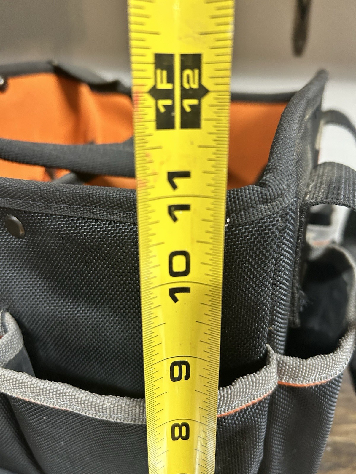 Klein Tools Nylon Tool Bag w/ Organizer Pockets, Black/Orange