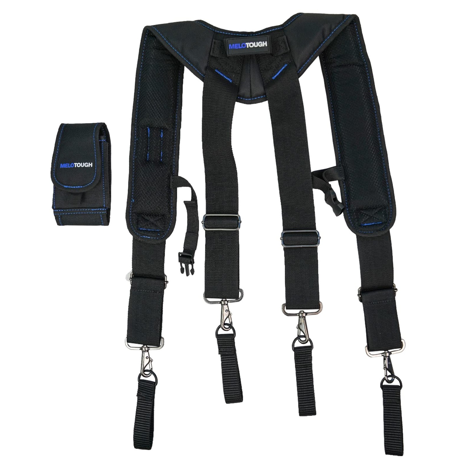MELOTOUGH Tool Belt Suspenders Construction Work Belt Suspenders with detacha…