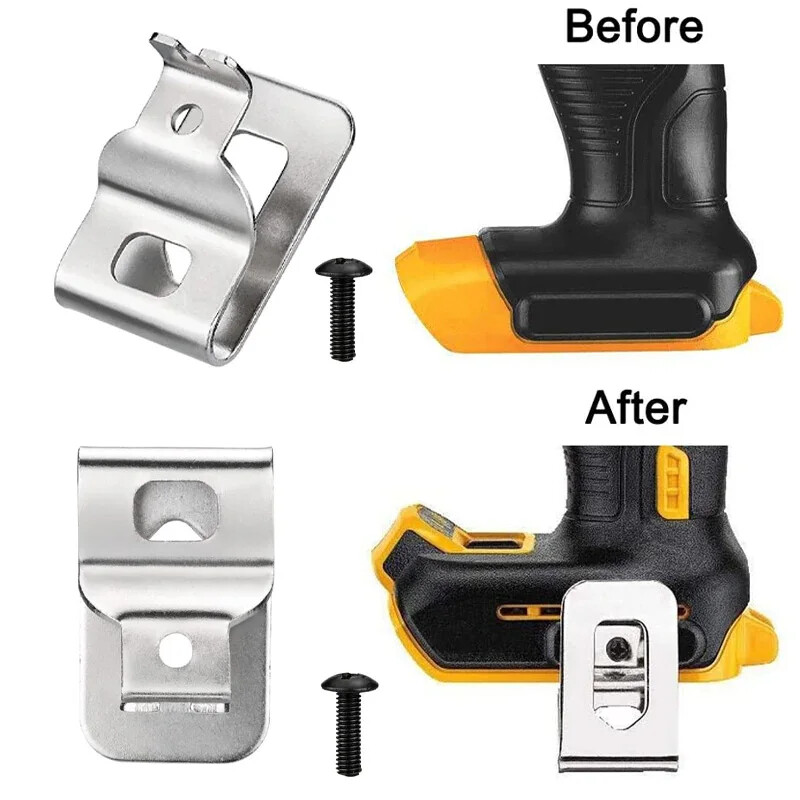 5PK Power Tool Belt Clip Hook Cordless Drill Holder with Screw for Dewalt