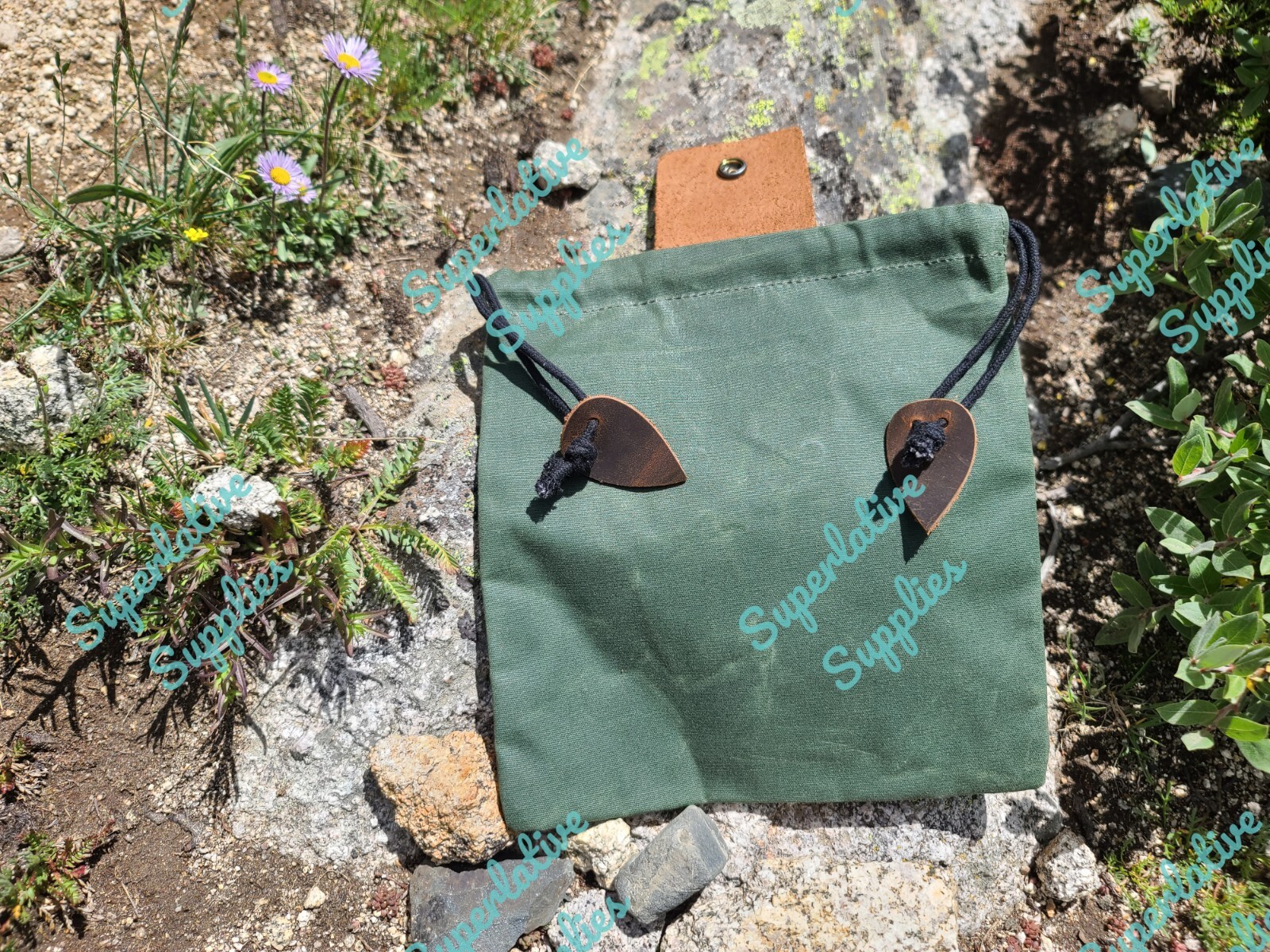 Premier Canvas Drawstring Bag Trail Pouch Foraging Hiking Camping Walking Hike
