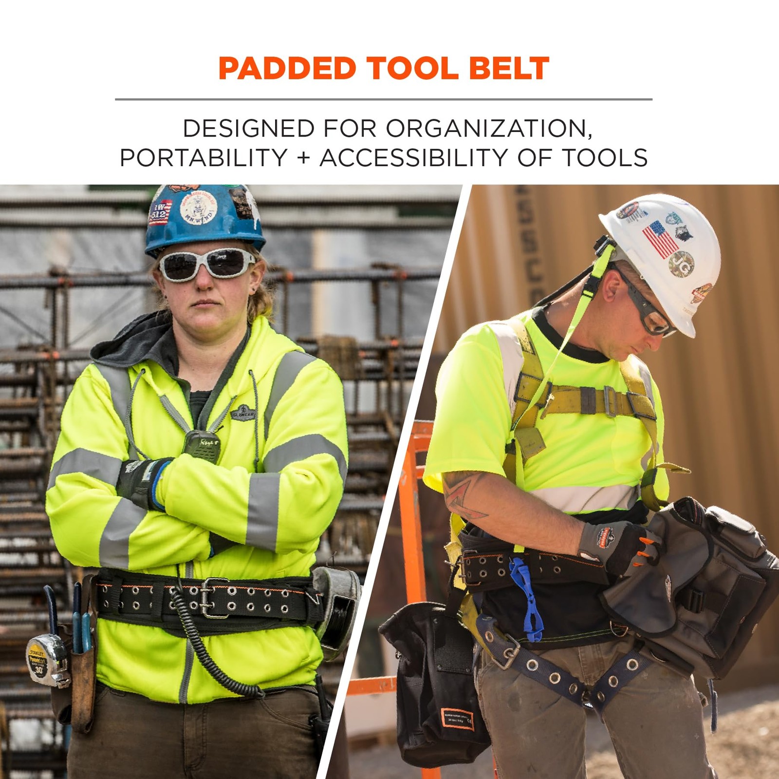 Arsenal 5555 5-Inch Padded Base Layer Tool/Work Belt, Large , Black