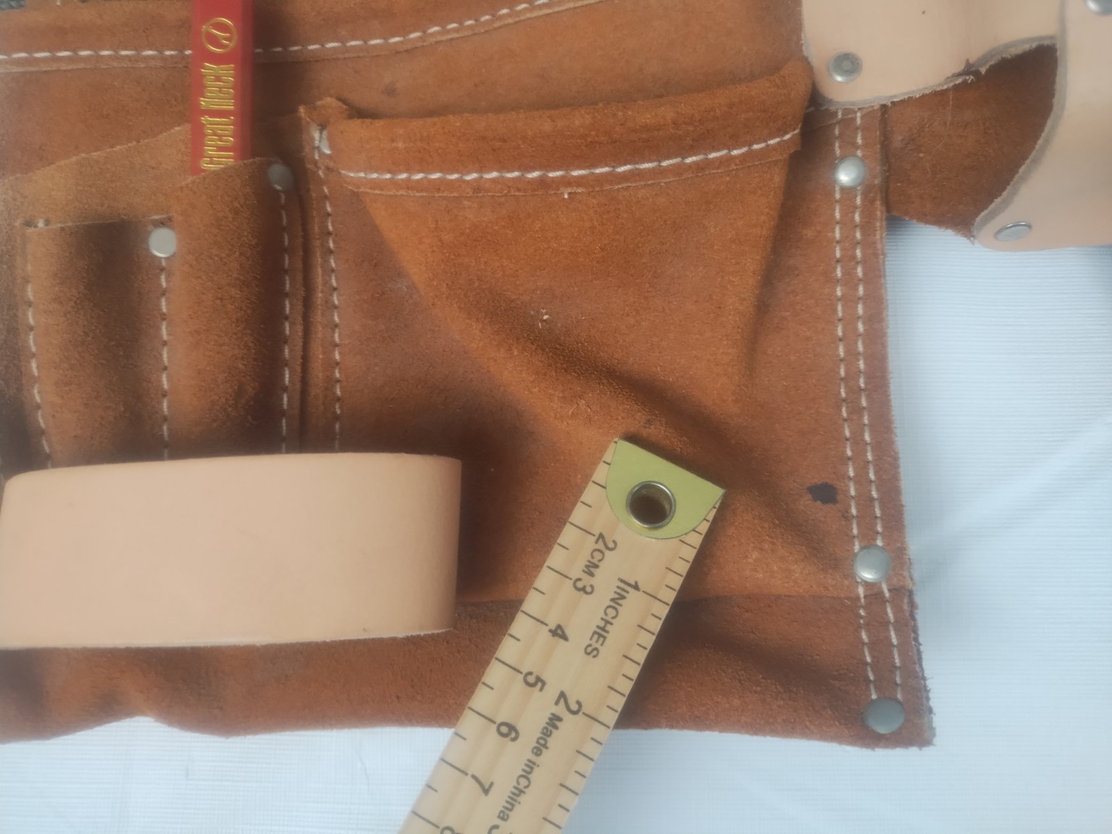 Companion Leather Belt Brown Multi Tool Belt Construction Handyman Adjustable
