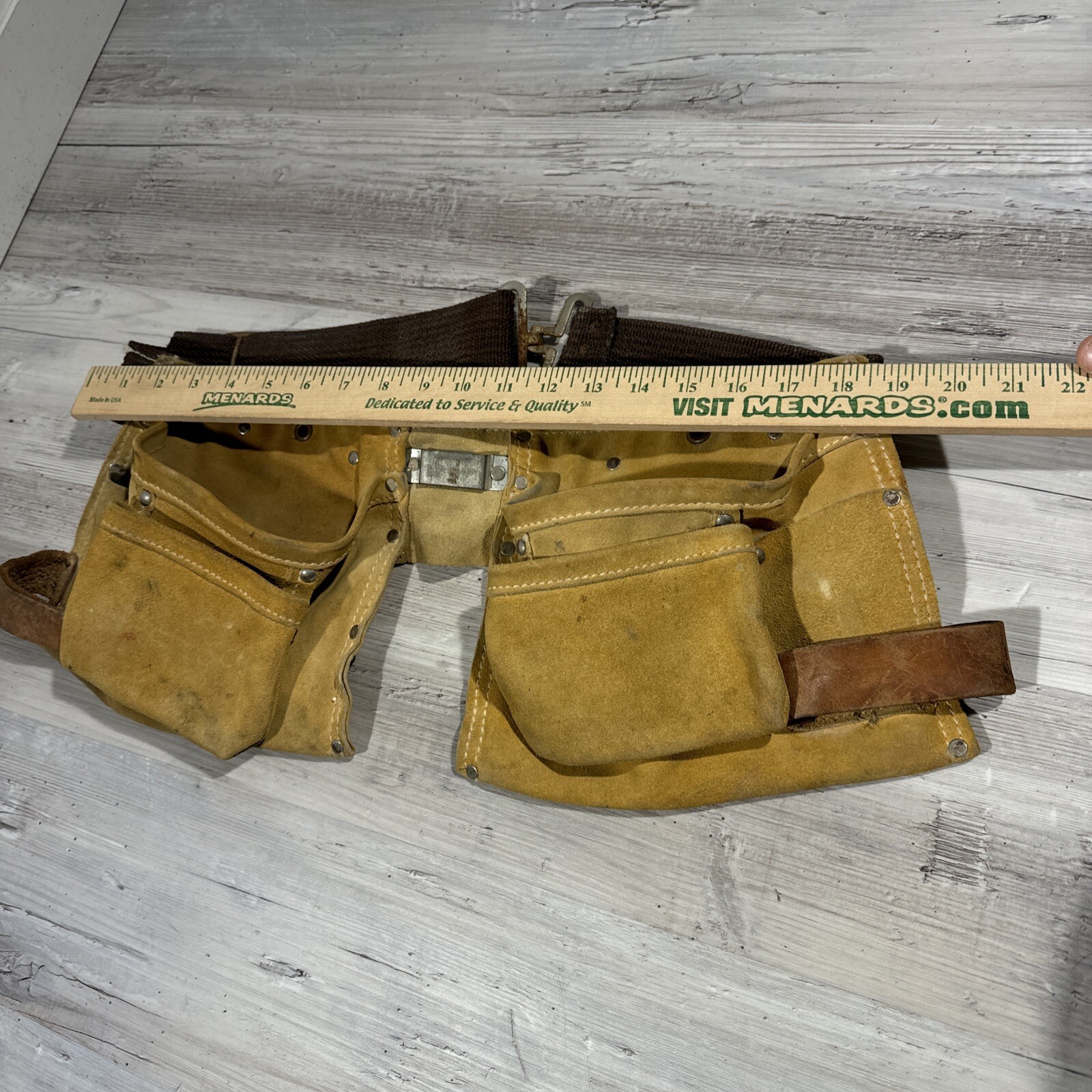 Leather Tool Belt Unbranded 4 Pocket Leather Tool Pouch Belt Tape Knife Holder