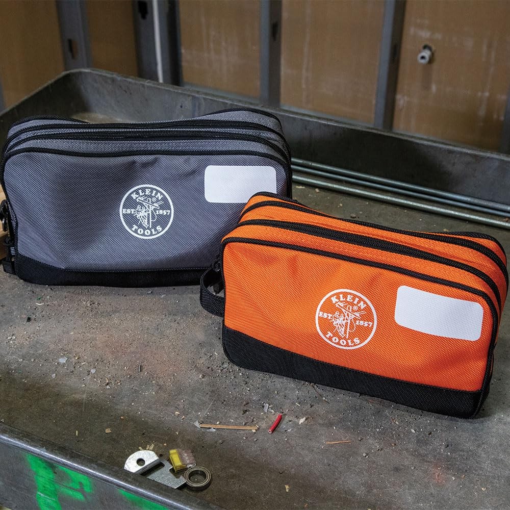 Klein Tools Tool Pouch, Dual Compartments, Dimensions NA | 2-Pack, Pack of 2