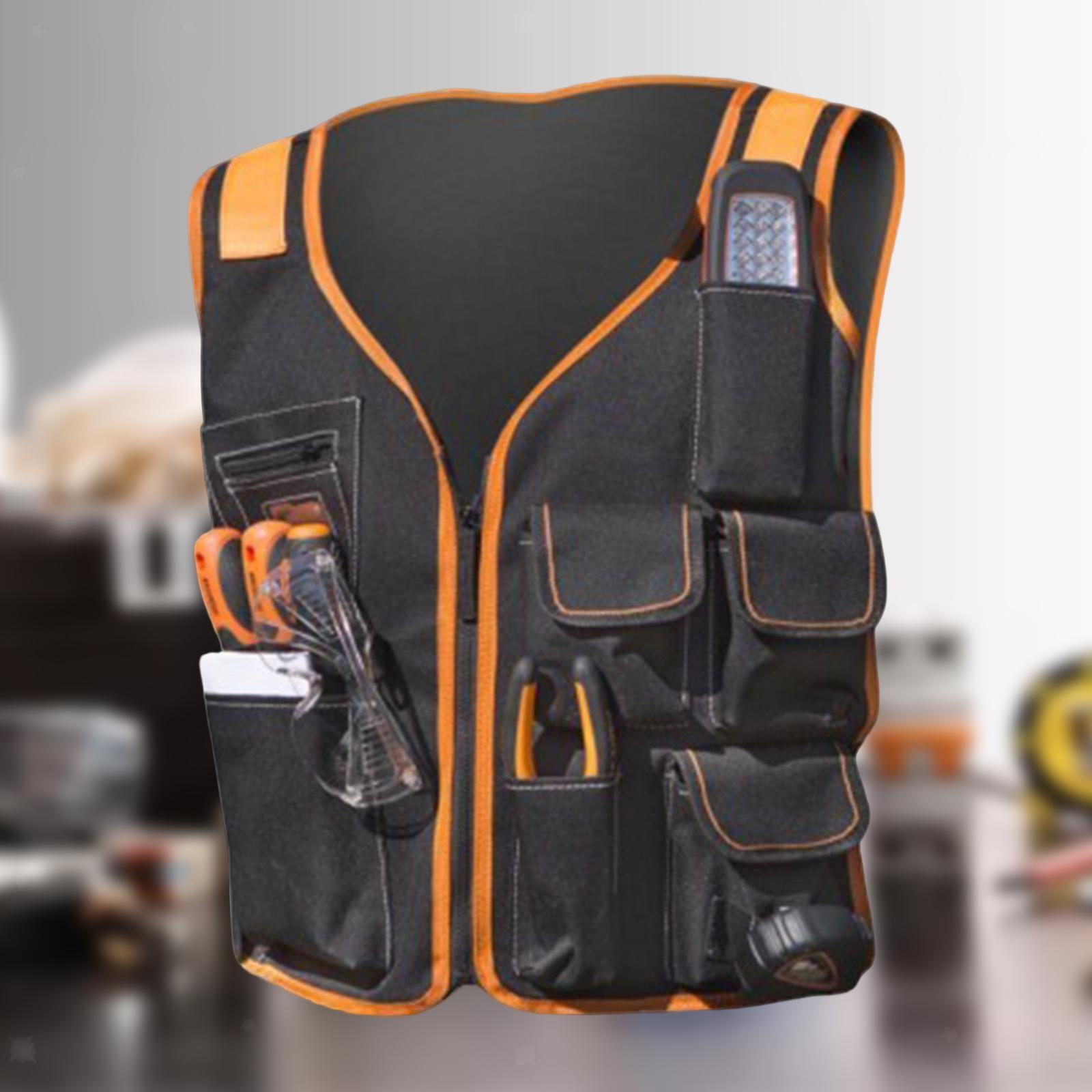 Tool Vest Electrician Universal Utility Chest Pack Multi Pockets Storage Work