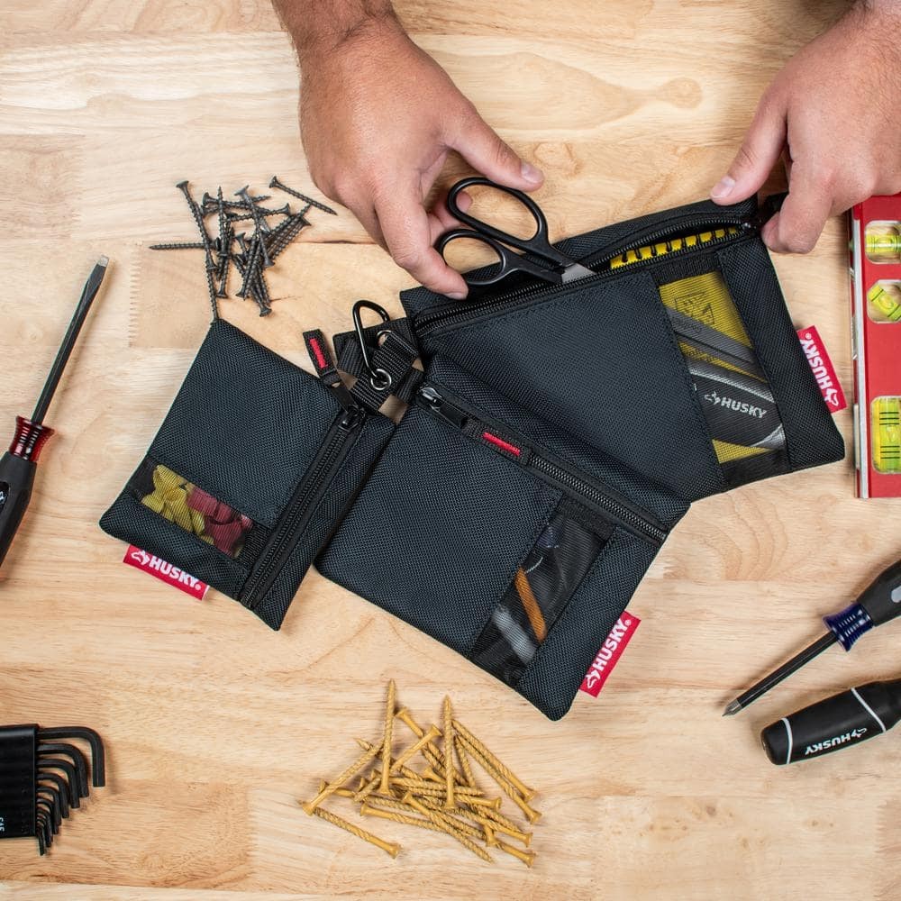Assorted Size Parts Organizer Pouch Bag Set Heavy Duty Durable Tool Storage New