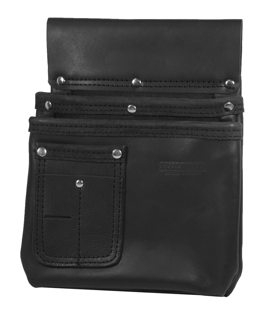 BuildPro Builders Carpenters Plasterers Set 5 Piece Leather Heavy Duty Stitching